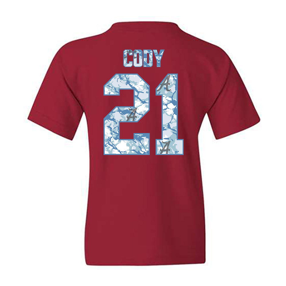 Alabama - NCAA Women's Basketball : Essence Cody - Hydrobama™ Youth T-Shirt-1