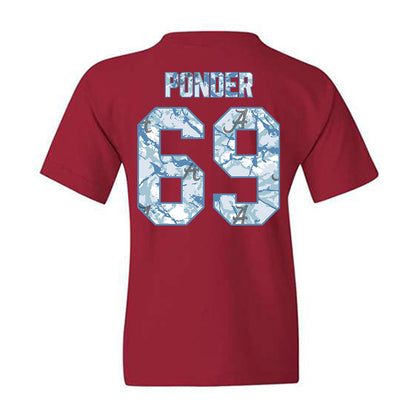 Alabama - NCAA Football : Ellis Ponder - Youth T-Shirt-1