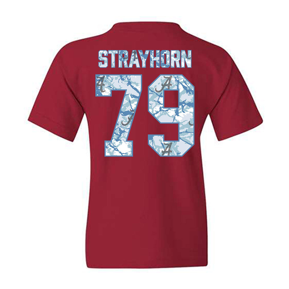 Alabama - NCAA Football : Kaden Strayhorn - Hydrobama™ Youth T-Shirt-1
