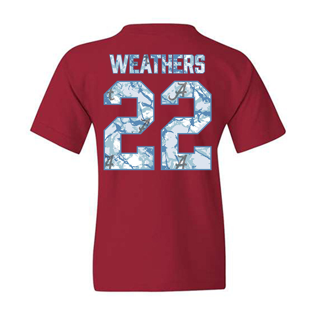Alabama - NCAA Women's Basketball : Karly Weathers - Hydrobama™ Youth T-Shirt-1