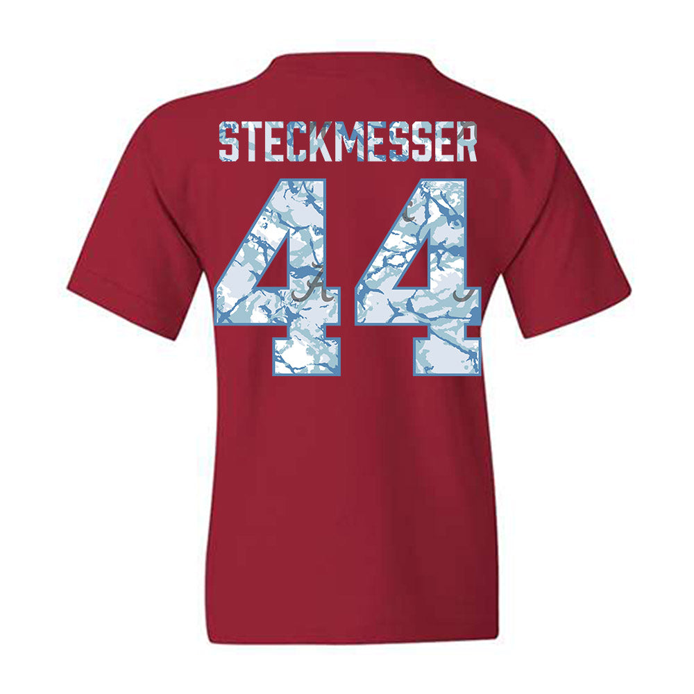Alabama - NCAA Baseball : Evan Steckmesser - Hydrobama™ Youth T-Shirt-1