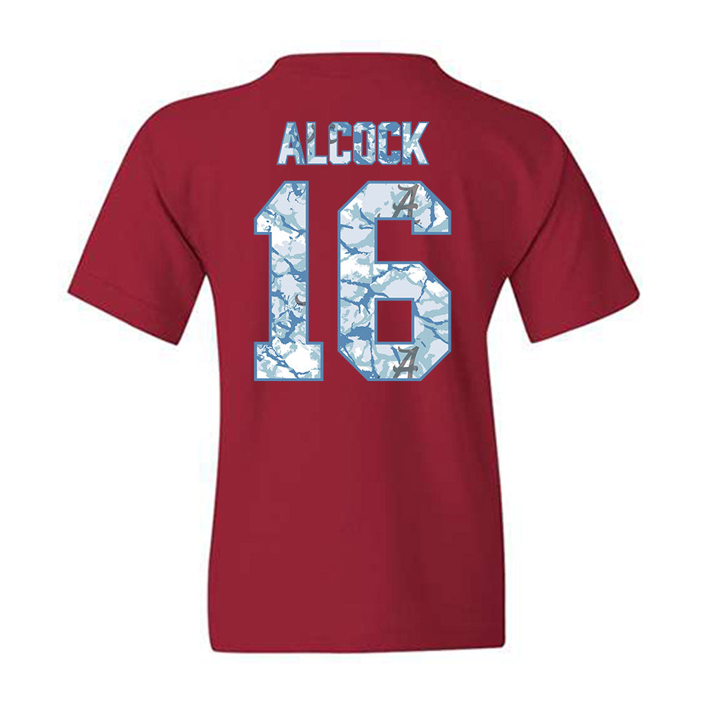 Alabama - NCAA Baseball : Bobby Alcock - Hydrobama™ Youth T-Shirt-1