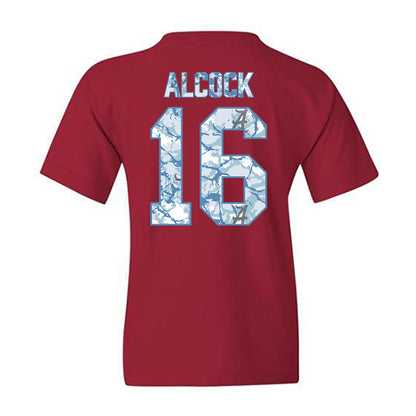 Alabama - NCAA Baseball : Bobby Alcock - Hydrobama™ Youth T-Shirt-1