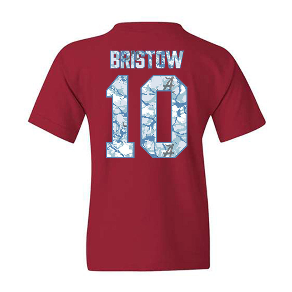 Alabama - NCAA Men's Basketball : Keitenn Bristow - Hydrobama™ Youth T-Shirt-1