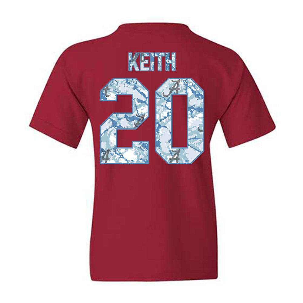 Alabama - NCAA Football : Khalifa Keith - Hydrobama™ Youth T-Shirt-1