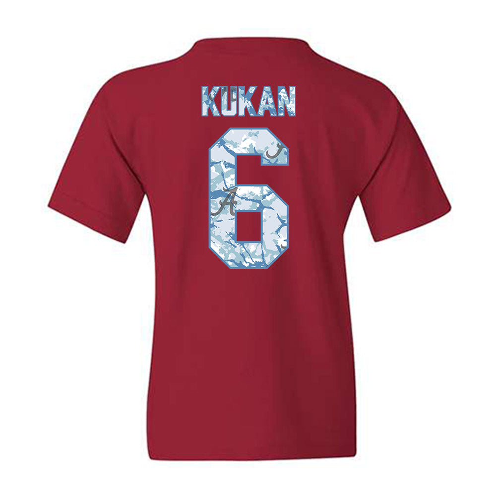 Alabama - NCAA Women's Soccer : Kiley Kukan - Hydrobama™ Youth T-Shirt-1