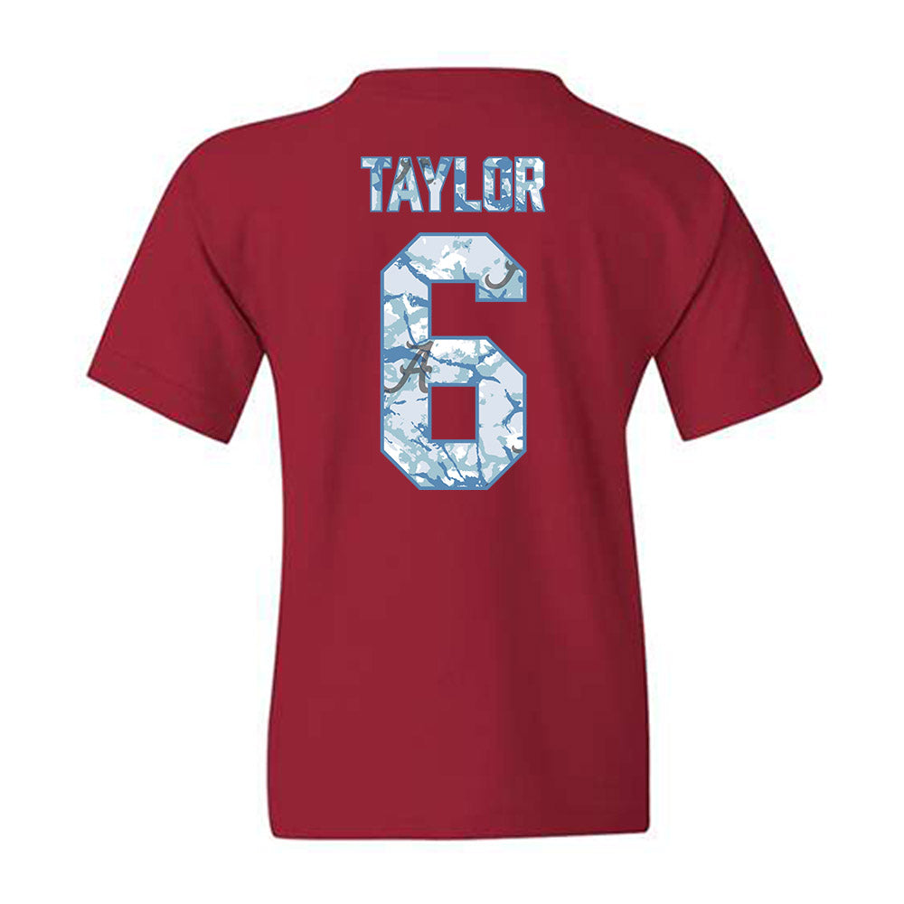 Alabama - NCAA Baseball : Evan Taylor - Hydrobama™ Youth T-Shirt-1