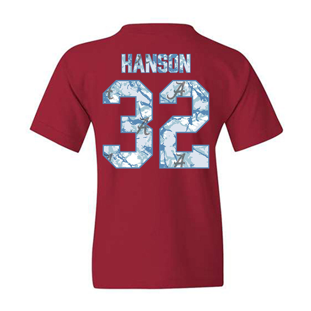 Alabama - NCAA Football : Griffin Hanson - Hydrobama™ Youth T-Shirt-1