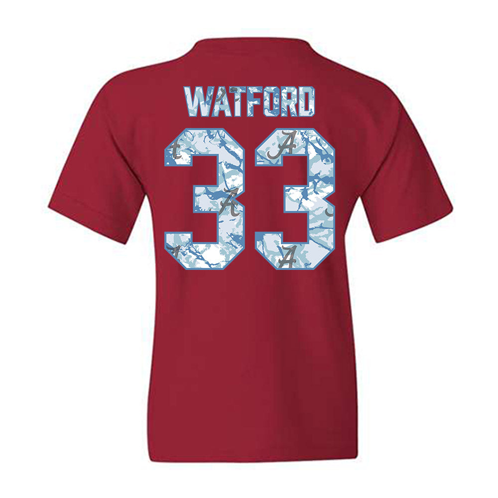 Alabama - NCAA Football : Adam Watford - Hydrobama™ Youth T-Shirt-1