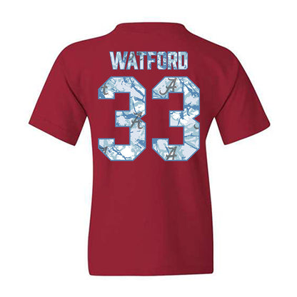 Alabama - NCAA Football : Adam Watford - Hydrobama™ Youth T-Shirt-1