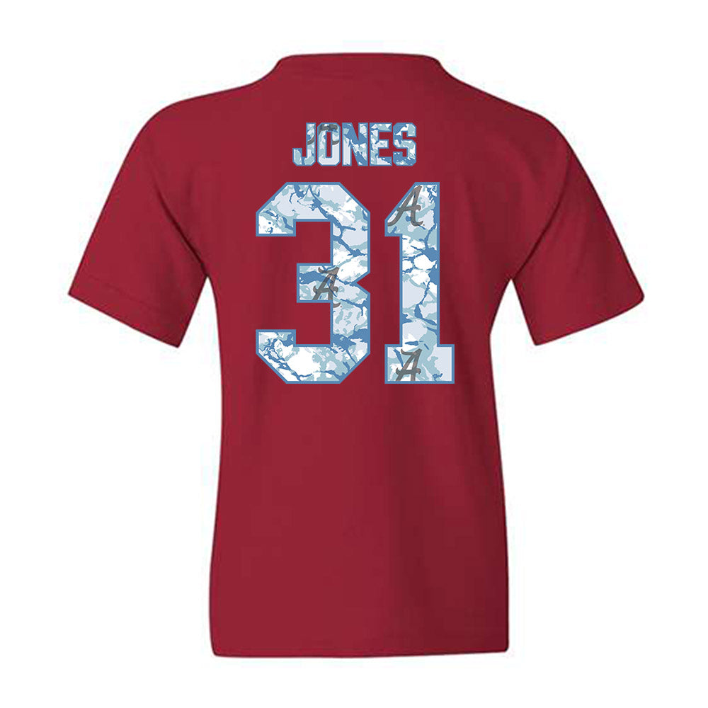 Alabama - NCAA Women's Basketball : Naomi Jones - Hydrobama™ Youth T-Shirt-1