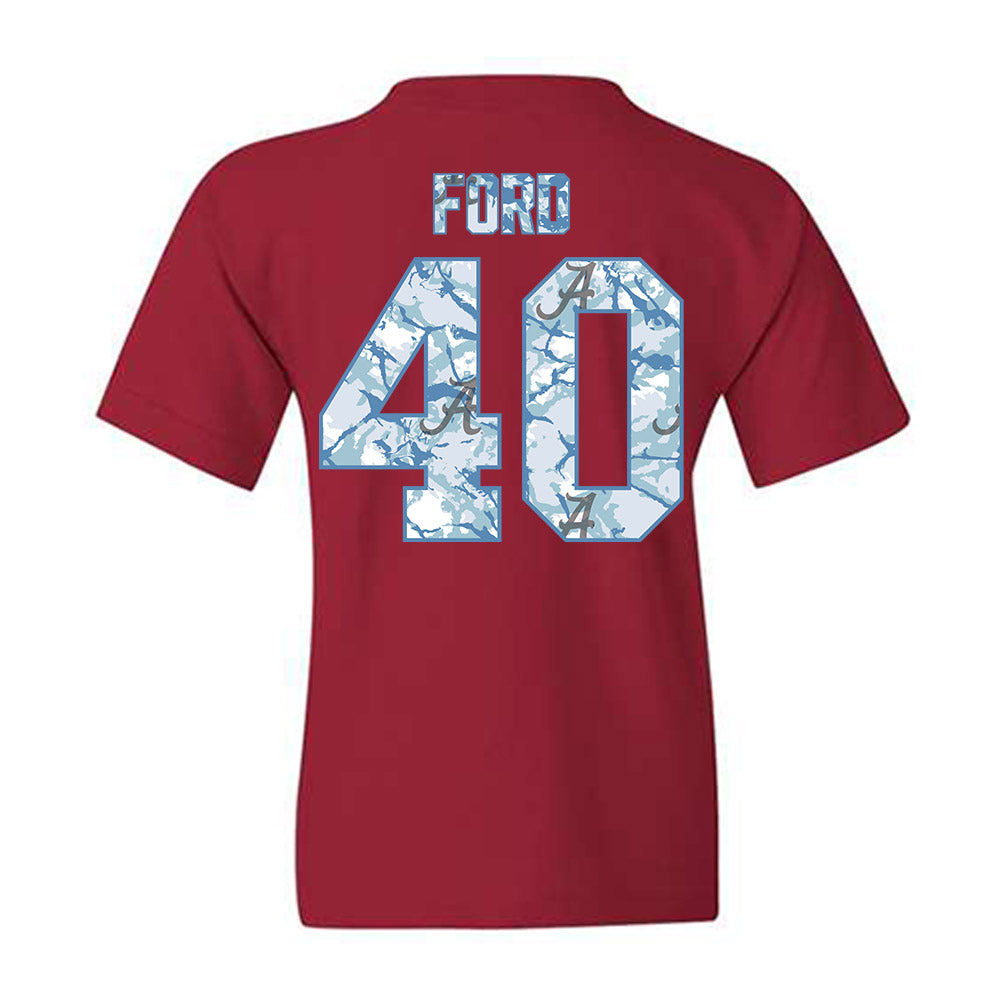 Alabama - NCAA Football : Josh Ford - Hydrobama™ Youth T-Shirt-1