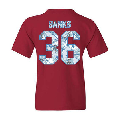 Alabama - NCAA Baseball : Hagan Banks - Hydrobama™ Youth T-Shirt-1