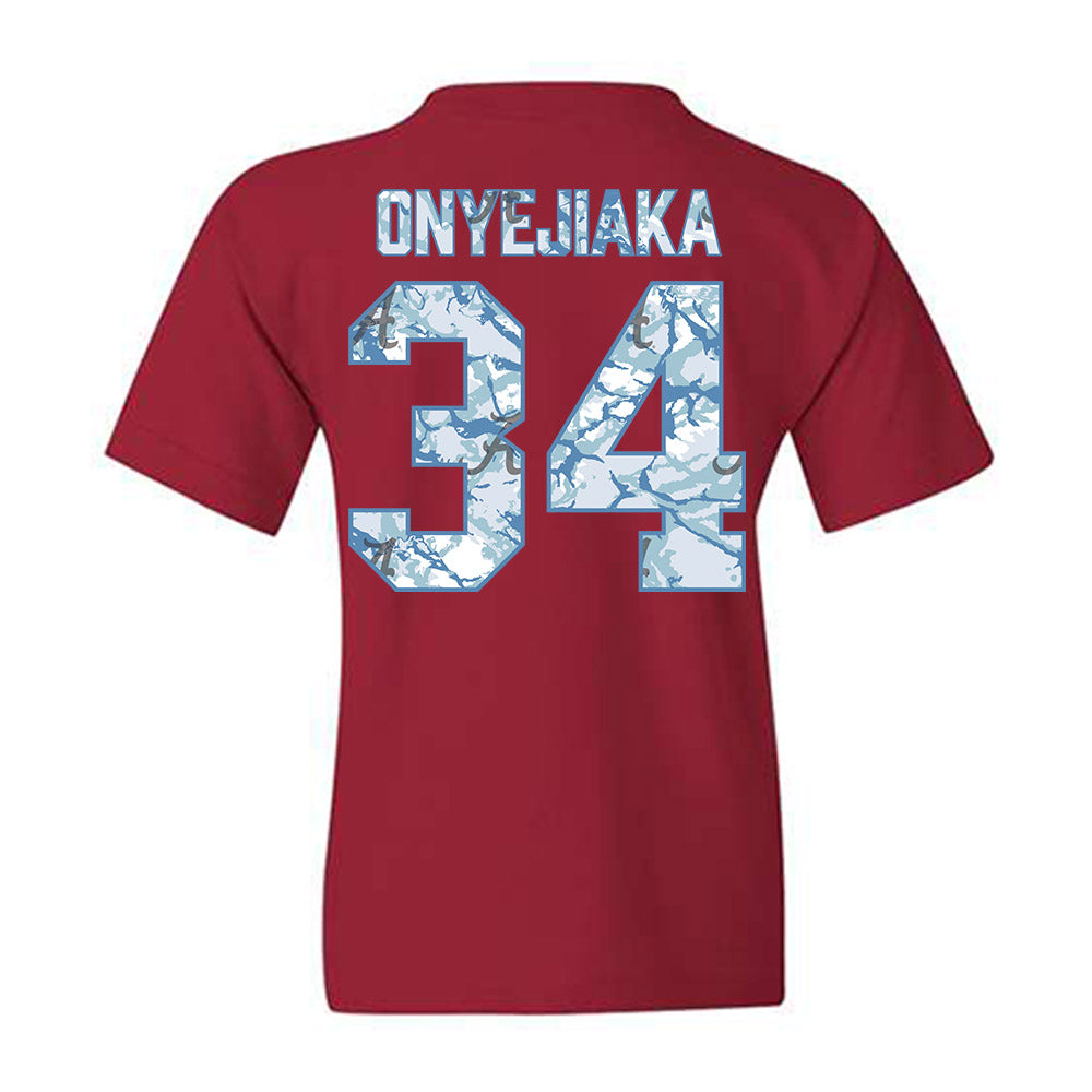 Alabama - NCAA Men's Basketball : Collins Onyejiaka - Hydrobama™ Youth T-Shirt-1