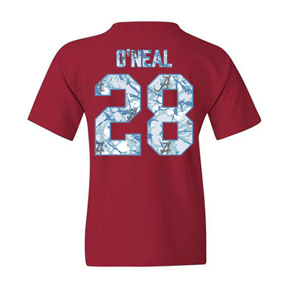 Alabama - NCAA Football : Carmelo O'Neal - Hydrobama™ Youth T-Shirt-1