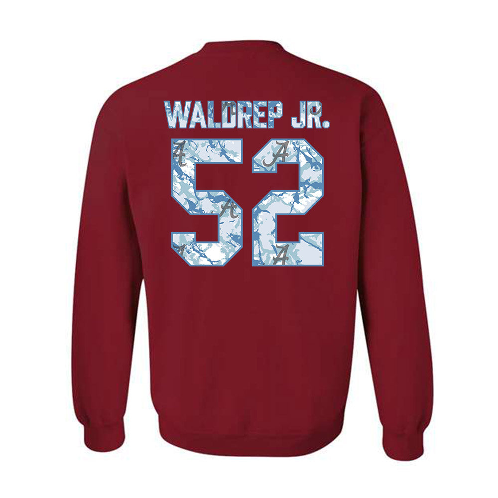 Alabama - NCAA Football : Mal Waldrep Jr. - Hydrobama™ Crewneck Sweatshirt-1