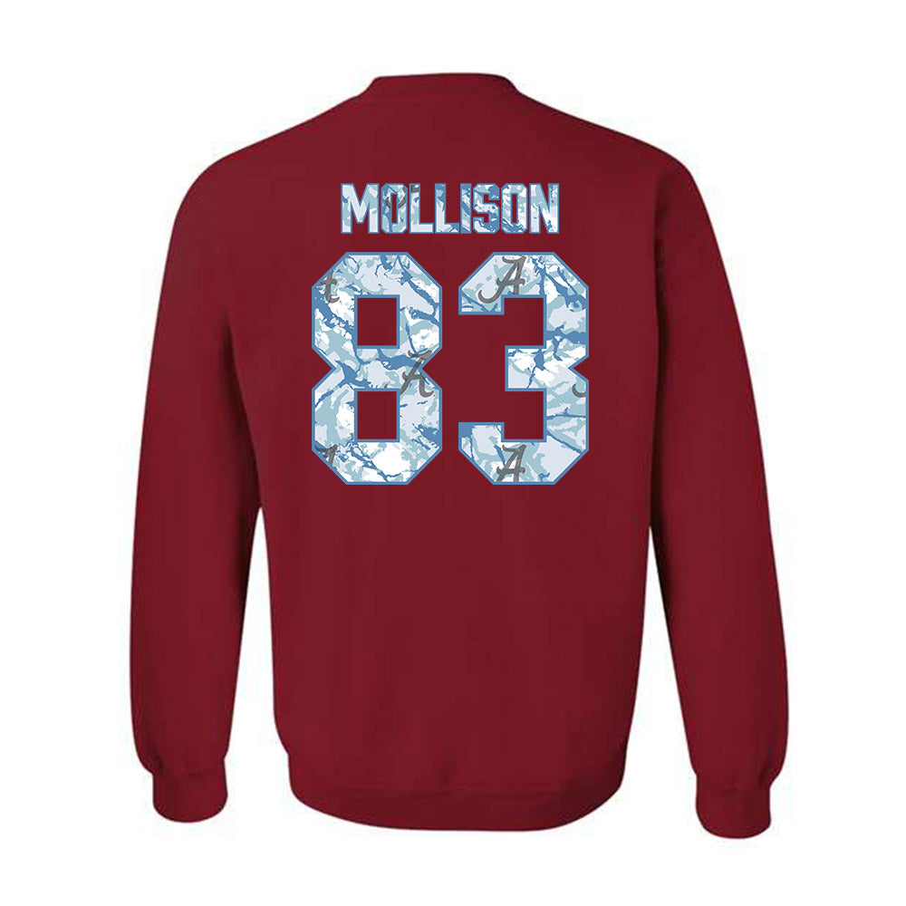 Alabama - NCAA Football : Cooper Mollison - Hydrobama™ Crewneck Sweatshirt-1