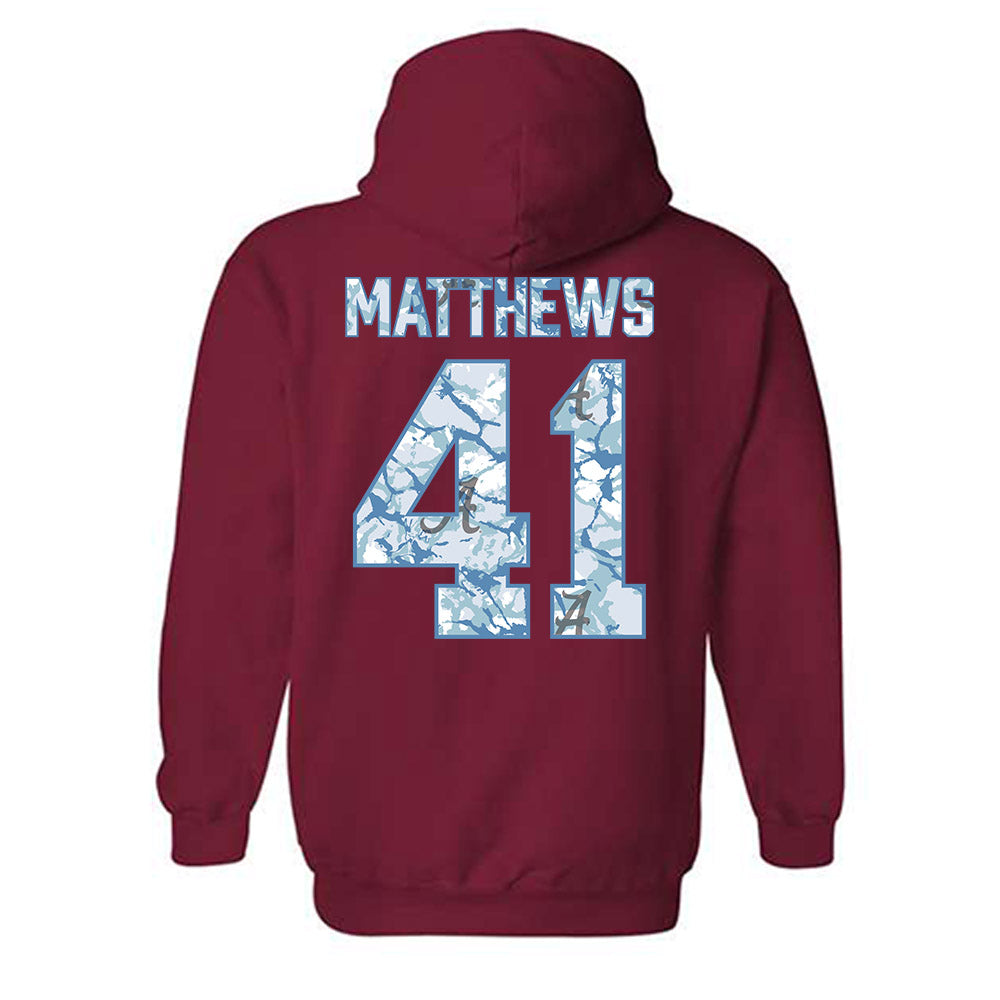 Alabama - NCAA Football : Jamarion Matthews - Hydrobama™ Hooded Sweatshirt-1