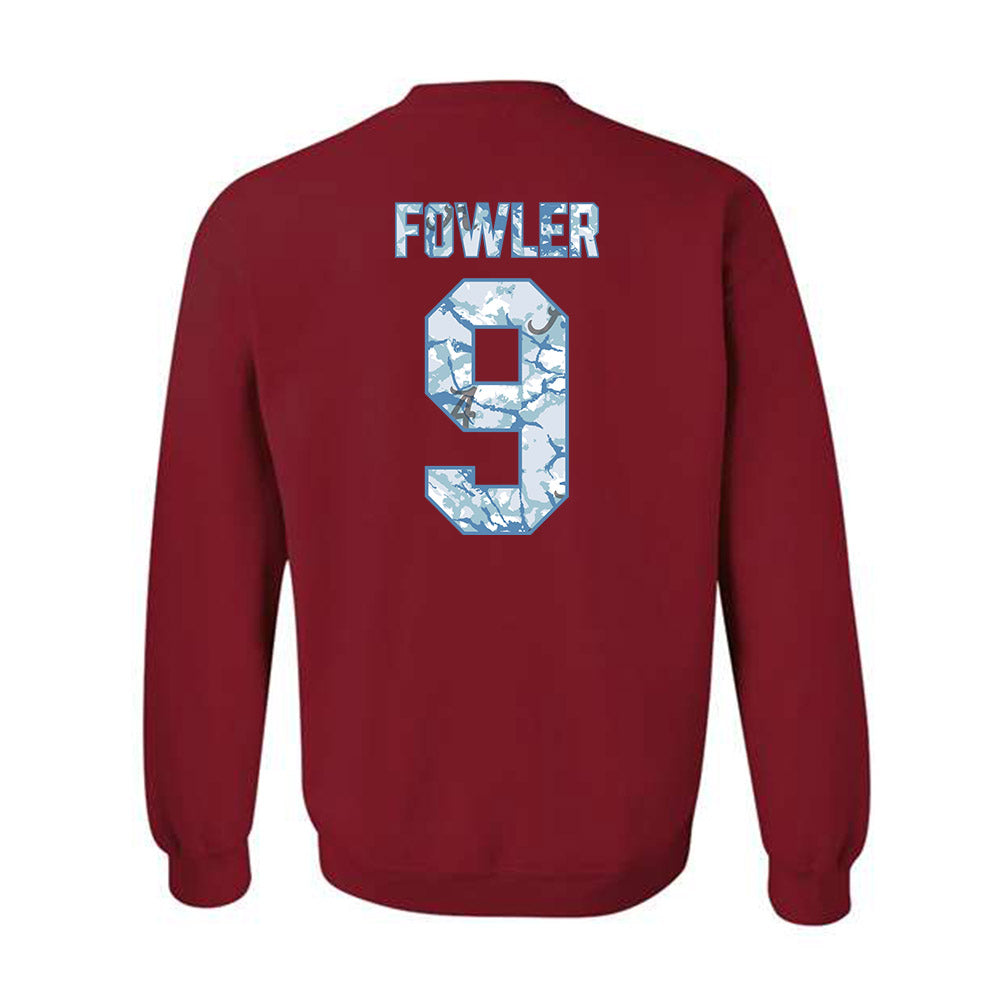 Alabama - NCAA Baseball : Bryce Fowler - Hydrobama™ Crewneck Sweatshirt-1