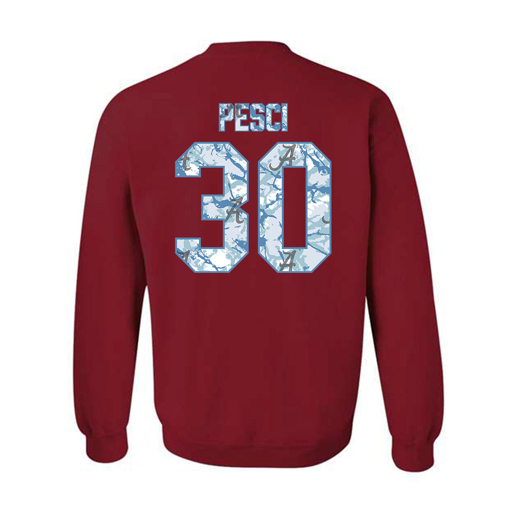 Alabama - NCAA Baseball : Anthony Pesci - Hydrobama™ Crewneck Sweatshirt-1