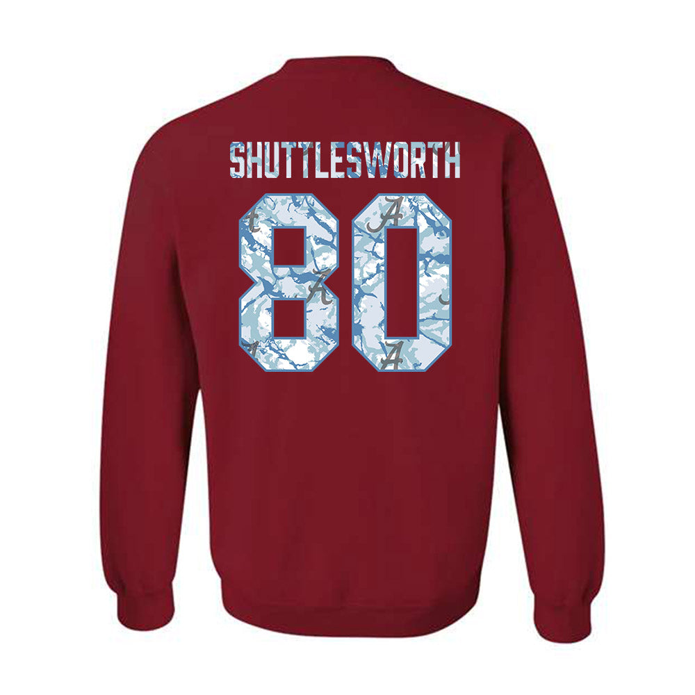 Alabama - NCAA Football : Jaxon Shuttlesworth - Hydrobama™ Crewneck Sweatshirt-1