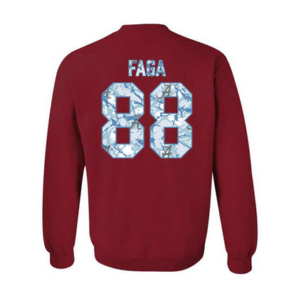 Alabama - NCAA Football : Isaia Faga - Hydrobama™ Crewneck Sweatshirt-1