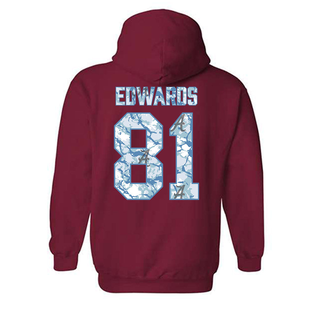 Alabama - NCAA Football : Kaleb Edwards - Hydrobama™ Hooded Sweatshirt-1