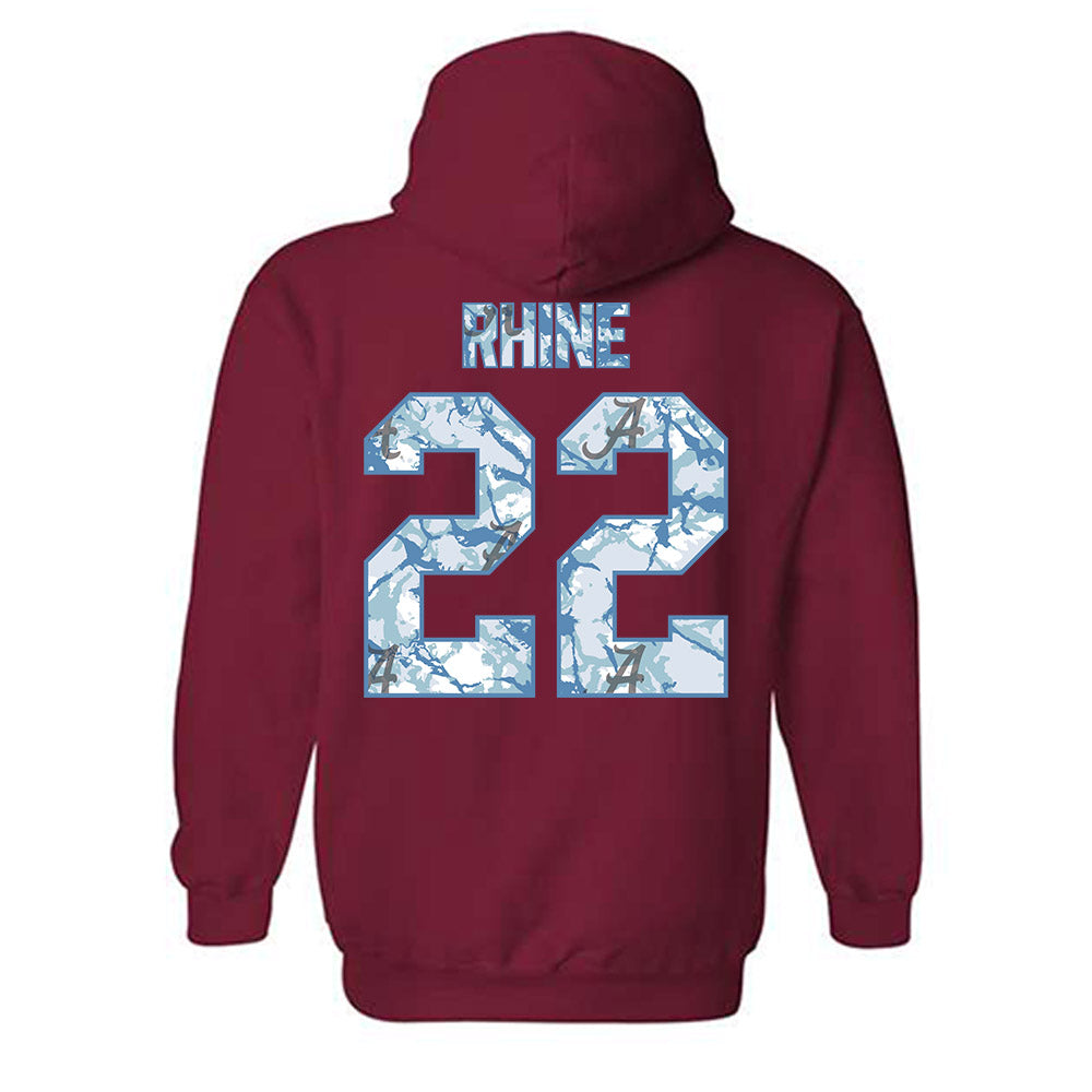 Alabama - NCAA Baseball : Will Rhine - Hydrobama™ Hooded Sweatshirt-1