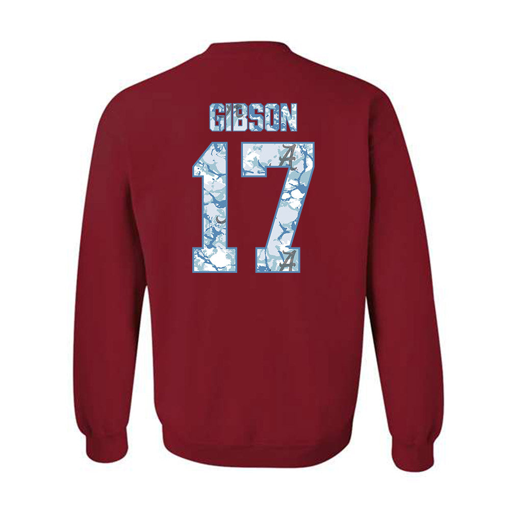 Alabama - NCAA Football : Zyan Gibson - Hydrobama™ Crewneck Sweatshirt-1