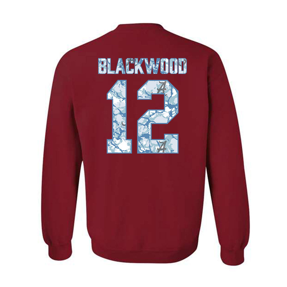 Alabama - NCAA Baseball : JT Blackwood - Hydrobama™ Crewneck Sweatshirt-1