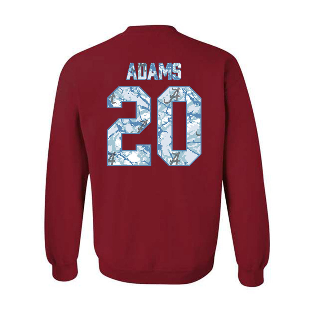 Alabama - NCAA Baseball : Zane Adams - Hydrobama™ Crewneck Sweatshirt-1