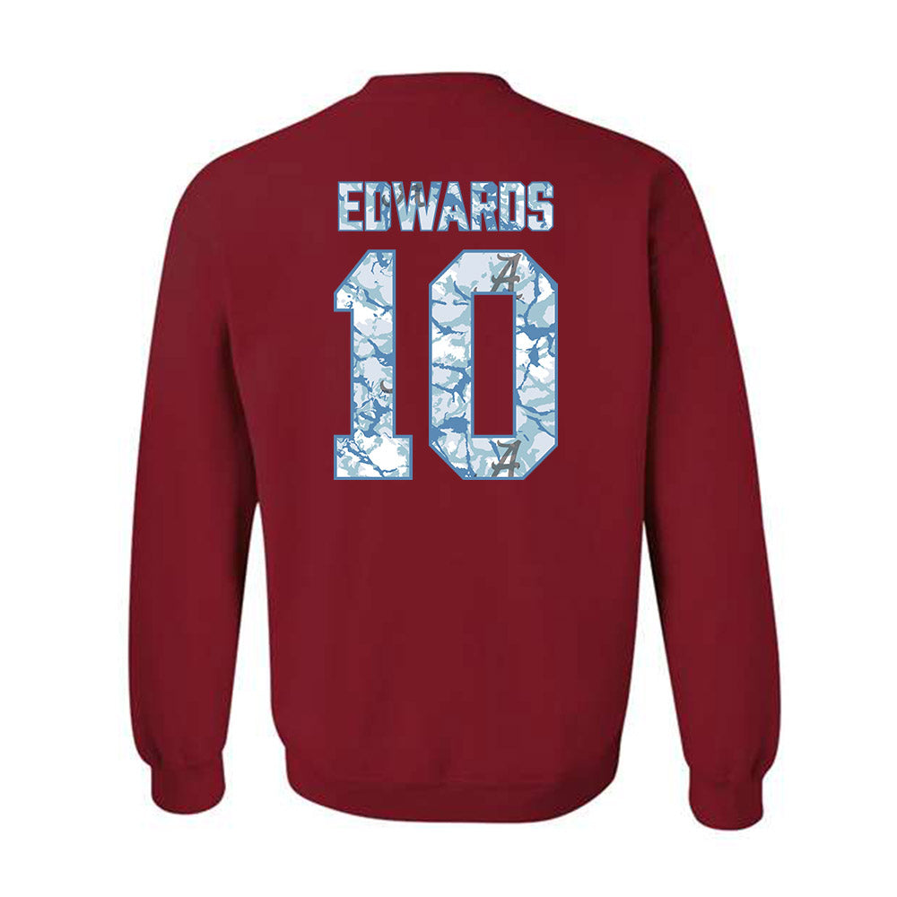 Alabama - NCAA Football : Jireh Edwards - Hydrobama™ Crewneck Sweatshirt-1