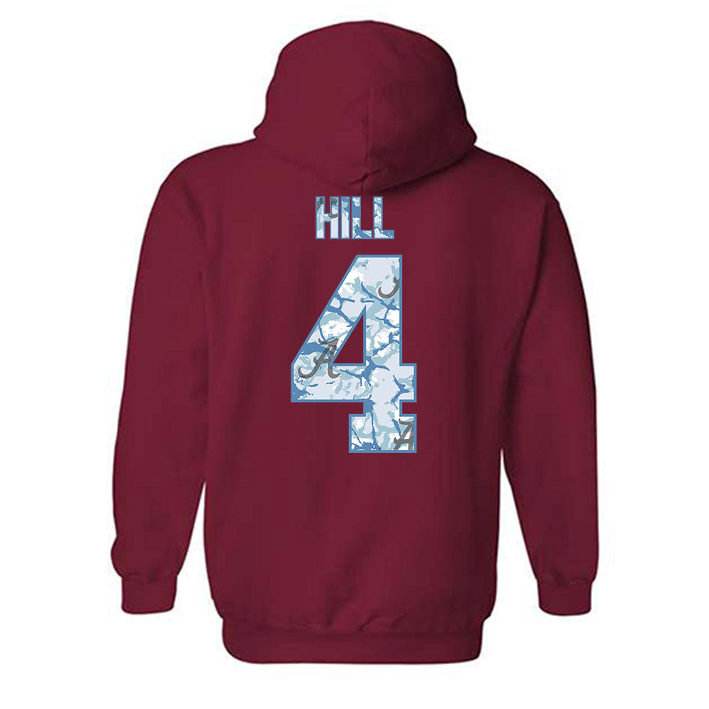 Alabama - NCAA Football : Daniel Hill - Hydrobama™ Hooded Sweatshirt-1