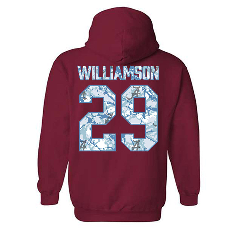 Alabama - NCAA Baseball : Jojo Williamson - Hydrobama™ Hooded Sweatshirt-1