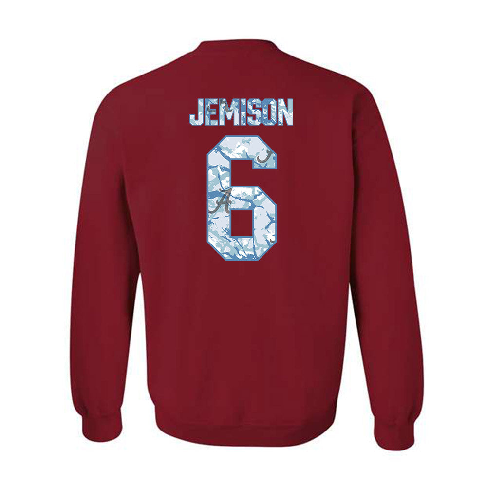 Alabama - NCAA Men's Basketball : London Jemison - Hydrobama™ Crewneck Sweatshirt-1