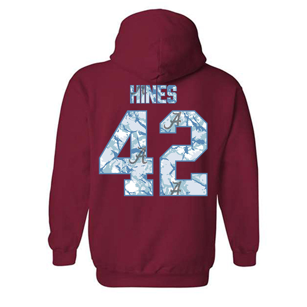 Alabama - NCAA Baseball : Eric Hines - Hydrobama™ Hooded Sweatshirt-1