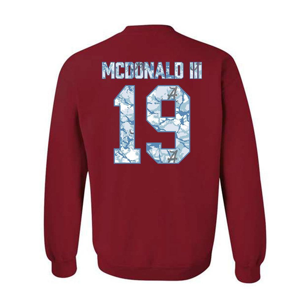 Alabama - NCAA Football : Chuck McDonald III - Hydrobama™ Crewneck Sweatshirt-1