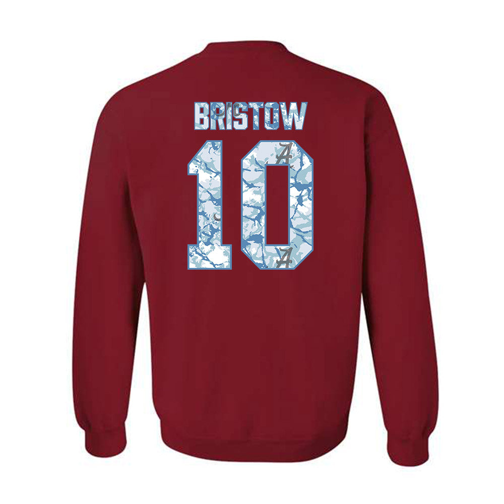 Alabama - NCAA Men's Basketball : Keitenn Bristow - Hydrobama™ Crewneck Sweatshirt-1