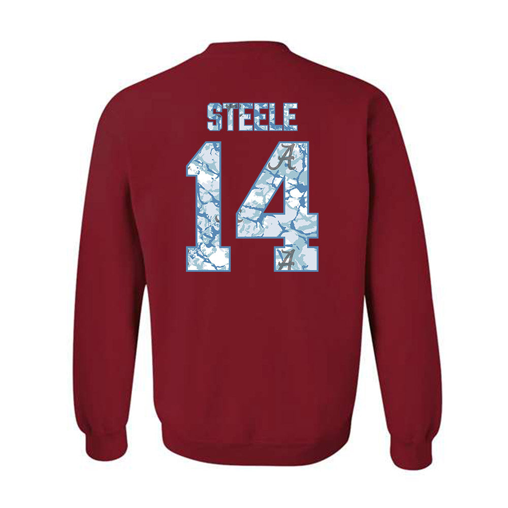 Alabama - NCAA Baseball : Peyton Steele - Hydrobama™ Crewneck Sweatshirt-1