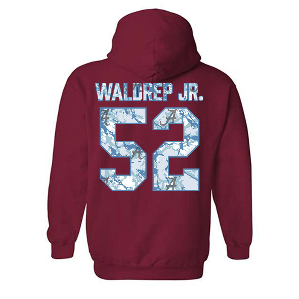 Alabama - NCAA Football : Mal Waldrep Jr. - Hydrobama™ Hooded Sweatshirt-1