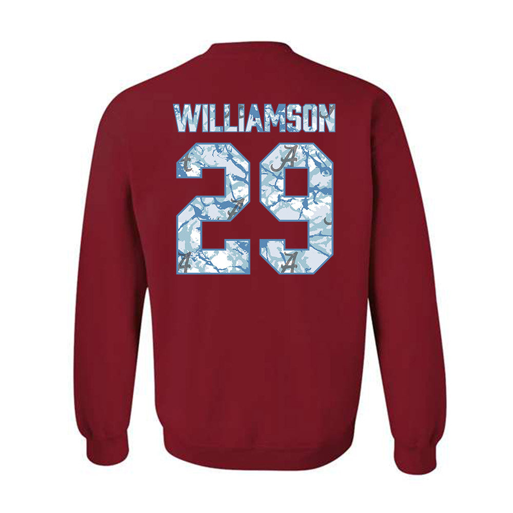 Alabama - NCAA Baseball : Jojo Williamson - Hydrobama™ Crewneck Sweatshirt-1