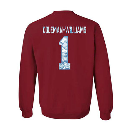 Alabama - NCAA Football : Ryan Coleman-Williams - Hydrobama™ Crewneck Sweatshirt-1