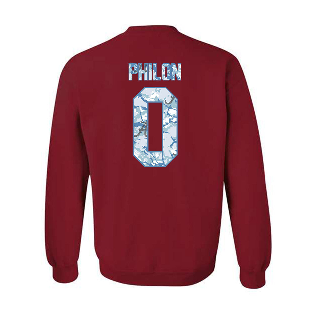 Alabama - NCAA Men's Basketball : Labaron Philon - Hydrobama™ Crewneck Sweatshirt-1