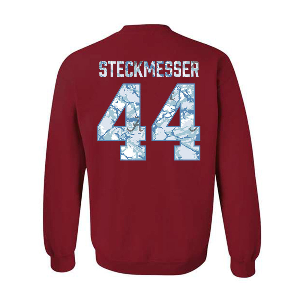 Alabama - NCAA Baseball : Evan Steckmesser - Hydrobama™ Crewneck Sweatshirt-1