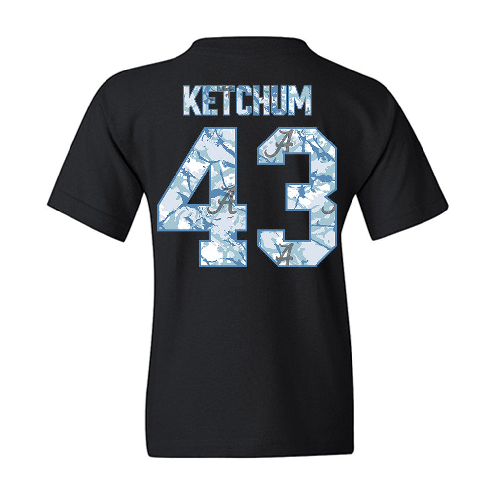 Alabama - NCAA Baseball : Jack Ketchum - Youth T-Shirt-1