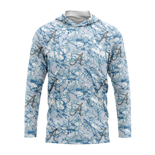 Alabama - : - Hooded Raglan Long Sleeve UV Shirt-0
