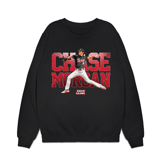 Louisiana - NCAA Baseball : Chase Morgan - Collage Premium Crewneck Sweatshirt-0