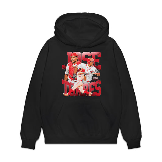 Louisiana - NCAA Baseball : Jose Torres - Premium Hooded Sweatshirt-0