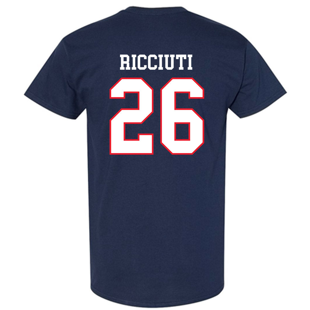 UConn - NCAA Women's Ice Hockey : Leila Ricciuti - Champs Classic Shersey T-Shirt-1
