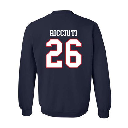UConn - NCAA Women's Ice Hockey : Leila Ricciuti - Champs Classic Shersey Crewneck Sweatshirt-1